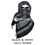 АРАФАТКА Tactical Shemagh Black/White Jolly Roger